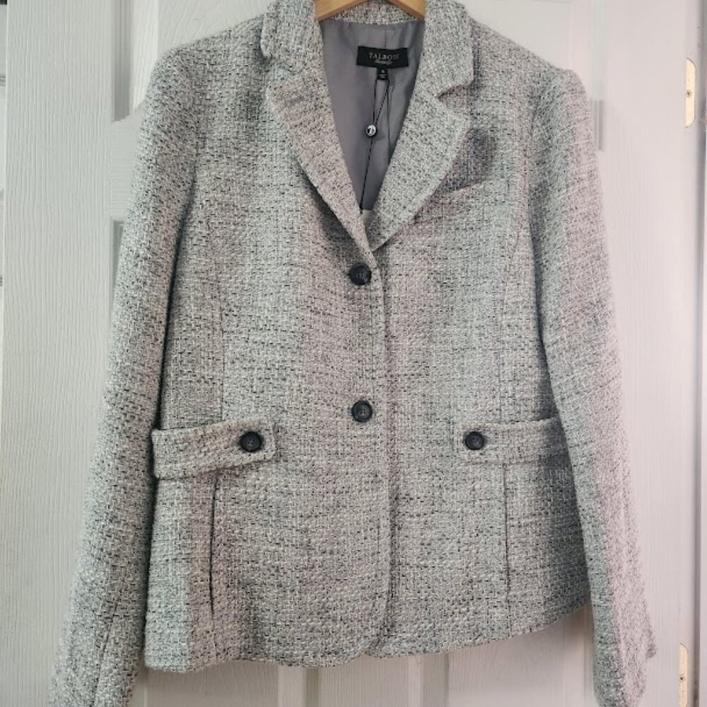 Talbots Grace Fit Tweed Blazer – Size 16 NWT
